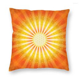 Pillow Flower Of Life Mandala Spiritual Cover Harmony And Balance Sacred Throw Case For Car Pillowcase Home Decoration