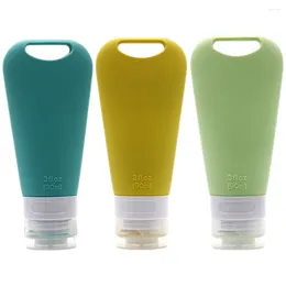 Liquid Soap Dispenser 3 Pcs Shampoo Silica Gel Bottle Travel Portable Containers Toiletries