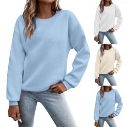 Women's Hoodies Pullover Sweatshirt Color Block Long Sleeve Crew Neck Jumper Autumn Winter Women Loose Casual Top Sports Streetwear