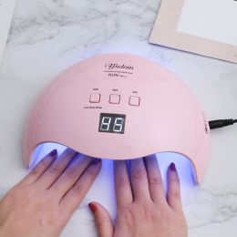 Dryers TFSCLOIN SUN X9 Plus 48W Pink Nail Dryer Professional LED UV Lamp Fast Drying Use Nail Polish Manicure Tool