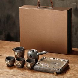 Teaware Sets Vintage Chinese Pot Tea Set Accessories Kettle Brewing Ceramic Infuser Maker Porcelanato Tableware YX50TS