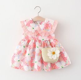 2024 children dresses Cute skirt Sleeveless printed dress for baby girls Summer skirts for girls