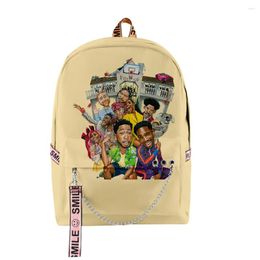 Backpack Harajuku Novelty School Bags Boys Girls 90s House Party 3 3D Print Oxford Waterproof Notebook Multifunction Shoulder Backpacks