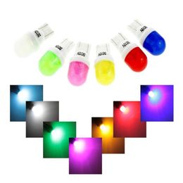 Car Bulbs 100X T10 Ceramic Led Bubbles White Ice Blue Green Pink Yellow Color 12V Door Side Number Lamp Light Bb2802946 Drop Deliver Dhcld