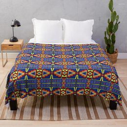 Blankets Anishinaabe Blanket Strip Drawing Throw Heavy Decorative Bed