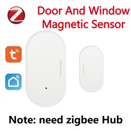 Control Tuya Zigbee Door and Window Magnetic Sensor Wireless Connexion Smart Home Wireless Door Detectors Door Magnetic Automation