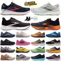 2024 New Designer Brooks Launch 9 Running Shoes Mens Womens Ghost Hyperion Tempo Triple Black White Grey Yellow Orange Trainers Glycerin Cascadia 22 20 16 Sneakers