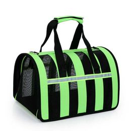 Cat Carriers Crates Houses 2023 New Mesh Portable and Dog Pet Cage Durable Oxford Cloth Hospital Bag H240407