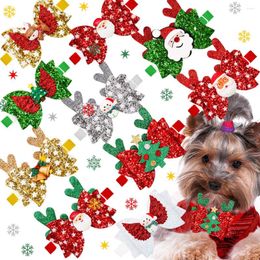 Dog Apparel 10PCS Fashion Cat Bowtie Christmas Bowties For Small Dogs Pet Bow Tie Collar Boutique Accessories