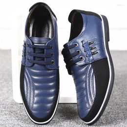 Casual Shoes Former For Men Black Leather Oxfords Wedding Dress Male Plus Size Zapatos De Vestir Para Hombre Elegante