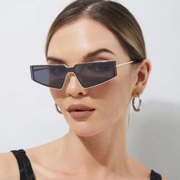 Sunglasses Metal Frames Rectangle For Women Fashion Square Glasses Men Vintage Steampunk Eyewear Unisex Shades UV400