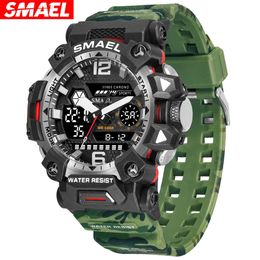 2023 Neue taktische Herren -Tarnlegierung militärischer Uhr Watch Night Glow Glow Water of Outdoor Electronic Watch