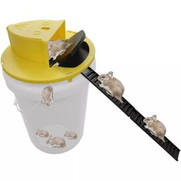 Traps Mouse Trap Flip and Slide Bucket Lid Mice Rat Trap For Indoor Outdoor Multi Catch Auto Reset