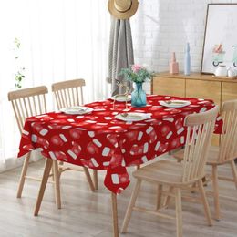 Table Cloth Christmas Gingerbread Man Tablecloth Dining Waterproof Oilproof Party Decoration And Dustproof Multi-purpose