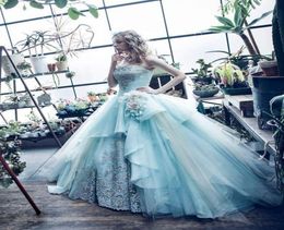 Mint Green Ball Gown Quinceanera Dresses Gowns Princess Crystal Prom Dress Sweet 16 Ball Gowns Formal Special Occasion Evening Par6458744