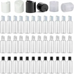 Storage Bottles 10PCS 30ml/50ml/60ml/100ml Clear Plastic Empty With Disc Top Caps Travel Refillable Containers For Cream Shampoo Lotions