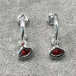 Stud Earrings 2024 UNOde50 Spanish Exquisite Red Gemstone Trendy Women's Jewellery Gift Pack