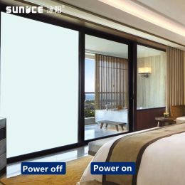 Films SUNICE Customize Size SelfAdhesive Smart Pdlc Film Manufacture Switchable Window Tint Film/ Magic Glass Film for Building