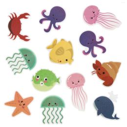 Bath Mats Anti-Slips Bathtub Stickers Shower Adhesive Kids Applique Grips Sea Animal Waterproof Decals Floor Mats(Random Patterns)