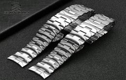 stainless steel banding strap 24mm Mens watches top Black Strap for PAM 111 Stainless steel butterfly buckle4766419