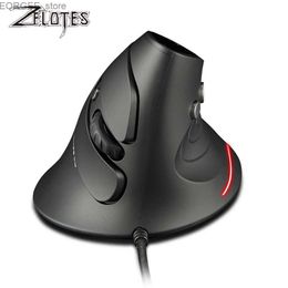 Mice ZELOTES T-30 Mouse Wired Optical Mouse Vertical Mouse USB Wired Gaming Mouse 6 Keys Ergonomic Mice with 3200 DPI for PC Laptop Y240407