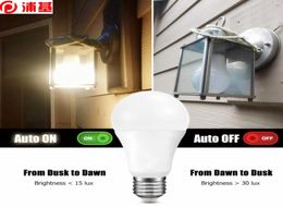 LED Night Light Dusk to Dawn Bulb 10W 15W E27 B22 Smart Light Sensor Bulb 85265V Automatic onoff IndoorOutdoor Lighting Lamp8927280