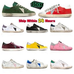 Designer Sneakers Golden S Loafers Casual Shoes Leather Italy Dirty Old Shoe Brand Women Men Super-star Ball Star Trainers with Box 35-45