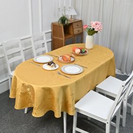 Table Cloth 1pc Jacquard Tablecloth Classic Flower Pattern Cover