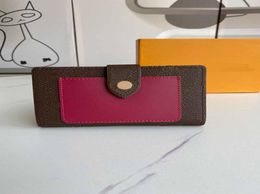 M69443 short style wallet L flower pattern mix Colour fashion purse genuine leather 2020 new style short styles button ladies purse8880920