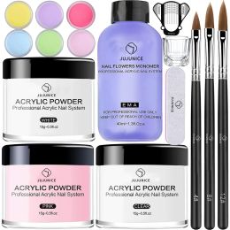 Liquids Acrylic Nail Powder Kit 40ml Acrylic Monomer Liquid Professional Nail Art Supplies DIY Manicure Extension Tools Set For Beginner