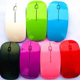 Mice Portable Creative Mini Ultra Thin Cute Wireless Bluetooth Mouse 2.4G Receiver Laptop Game PC 1000dpi Computer Accessories H240407