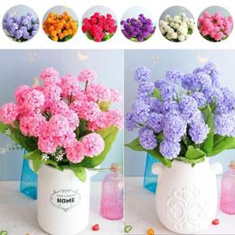 Decorative Flowers Home Decor Bouquet DIY Wedding Fake Flower Artificial Hydrangea Chrysanthemum Ball