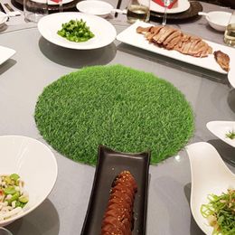 Table Cloth Grass Mats Decoration Dining Accessories Outdoor Artificial Placemats For Kitchen Fall