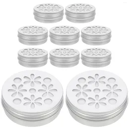 Dog Collars 10 Pcs Slider Hollow Threaded Aluminium Box Work Canning Tools Sample Tin Aluminium Aroma Diffuser