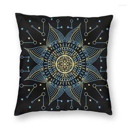 Pillow Mandala Covers Sofa Home Decor Boho Floral Pattern Square Case 45x45