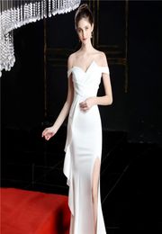 16655 Parti Dress039 Gece Elbisesi Yıllık Toplantı Gecesi Kulübü için Araba Modelinin Uzun Modeli4275782