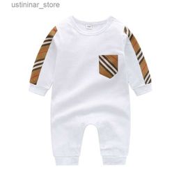 Rompers toddler baby Romper infant boy clothes Newborn Jumpsuit Long Sleeve Cotton Pajamas 0-24 Months Rompers designers clothes L47