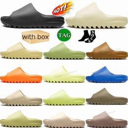 slides Slippers slider clogs sandals onyx pure ochre bone resin clog sand designer Men Women sandalias summer slide rubber slipper beach Orange Shoes A49s#