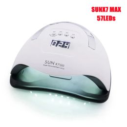 Blade 114w Sunx7 Max Uv Led Lamp Nail Dryer for All Gels 57 Leds Dryer Lamp Polish Sun Light Timer 10/30/60s for Nail Dryer