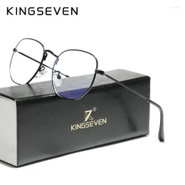 Sunglasses Frames KINGSEVEN Titanium Anti Blue Light Glasses Men Eyewear Eyeglasses Spectacles Antiblue Gaming Computer For Women