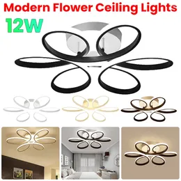 Ceiling Lights Modern LED Flower Nodic Home Indoor Lighting 3Color 12W Flush Mount Lamp For Corridor Stair Aisle Lamps