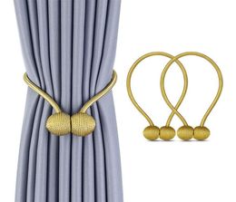 Magnetic Ball New Pearl Curtain Simple Tie Rope Accessory Rods Accessoires Backs Holdbacks Buckle Clips Hook Holder Home Decor9714855