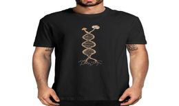 Men039s T Shirts Unisex Cotton Tops Pick Mushrooms Is In My DNA Shroom Mycology Fungi Foraging Summer Men Novelty TShirt Women7575364