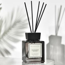 Fireless Scent Diffuser with Sticks Essential Oil for Home Bathroom Bedroom Office el Fragrance Reed 240407