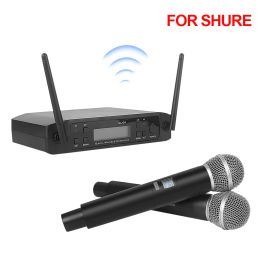 Microphones Wireless Microphone For SHURE UHF 600635MHz Professional Handheld Mic for Karaoke Church Show Meeting Studio Recording GLXD4