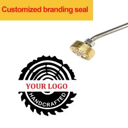 Craft Custom LOGO Branding Iron Seal Leather Document Bag Wedding Cake Burger Wooden Sign Brass Branding Iron Seals Customised