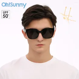 Outdoor Eyewear OhSunny Hiking 2024 Fashion Vintage Folding Sunglasses TR-90 Large Frame UV400 Sun Glasses Unisex For Travel