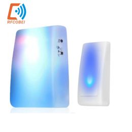 Doorbell 7 Colour Lights Flash + Music Doorbell Home Elderly/Deaf Men Wireless Door Bell 3 Working Modes Adjustable Volume Optional Tones