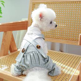 Dog Apparel Summer Clothes Pet Shirts Stylish Jumpsuit For Small Cute Cartoon Puppy
