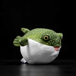 Movies TV Plush toy Real Life Pufferfish Plush Toy Lifelike Sea Animals Puffers Stuffed Toys Soft Aquarium Fish Dolls Gifts For Kids 240407